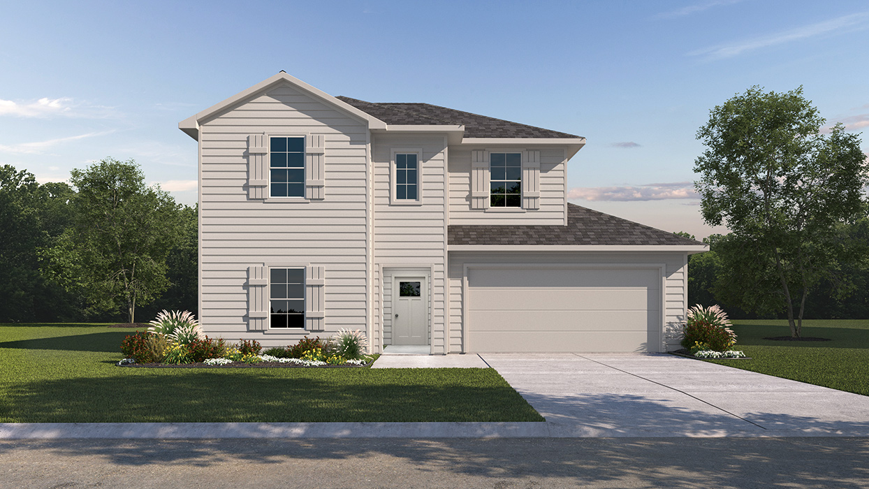 rendering of a two-story home