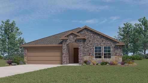 E40A rendering elevation at Cartwright Ranch in Crandall, TX