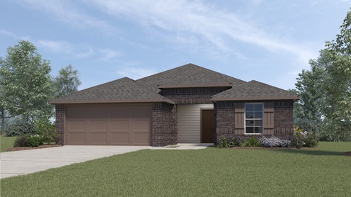 X40D rendering elevation at Cartwright Ranch in Crandall, TX