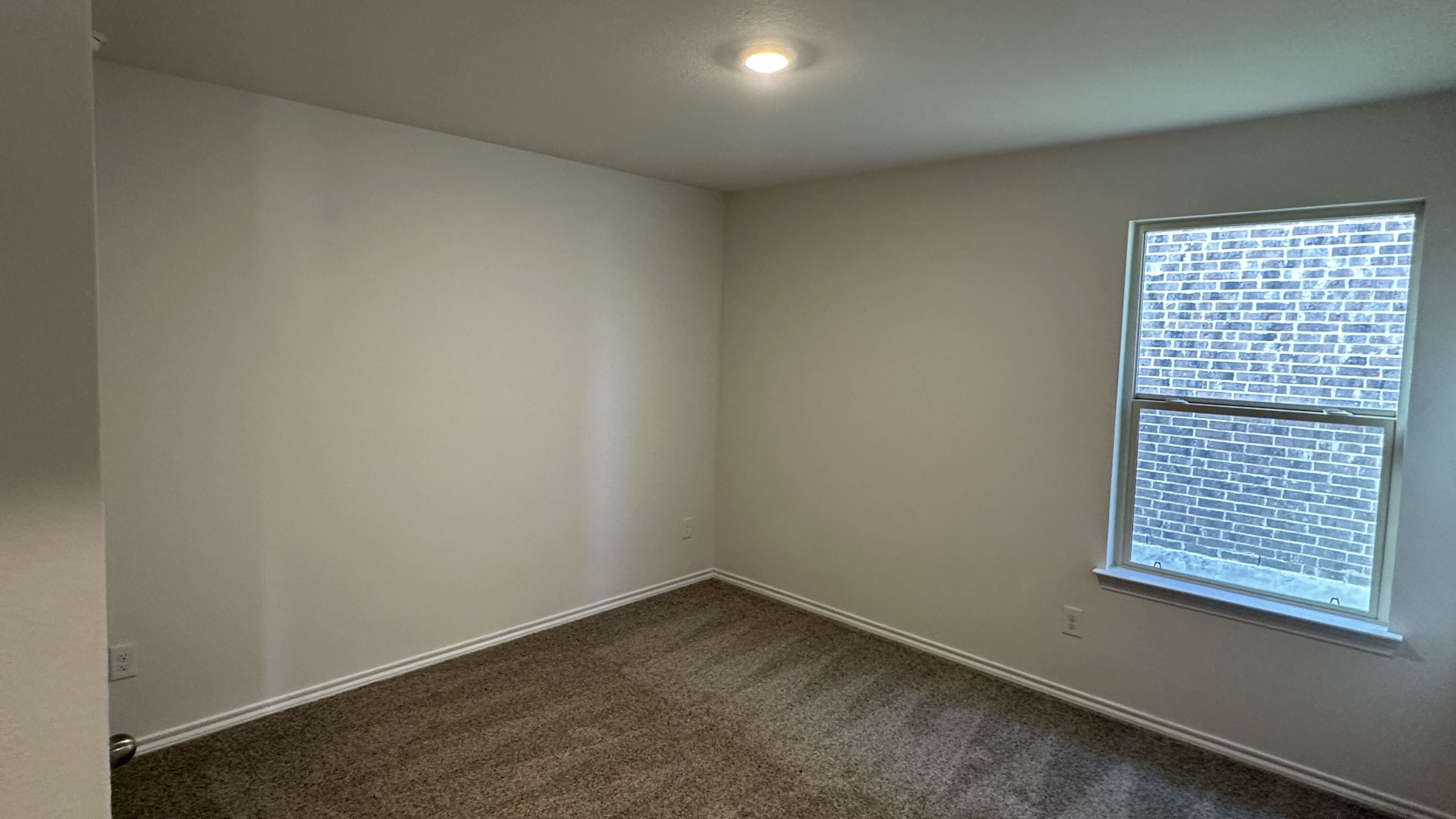 secondary bedroom with carpet and large windows providing natural light
