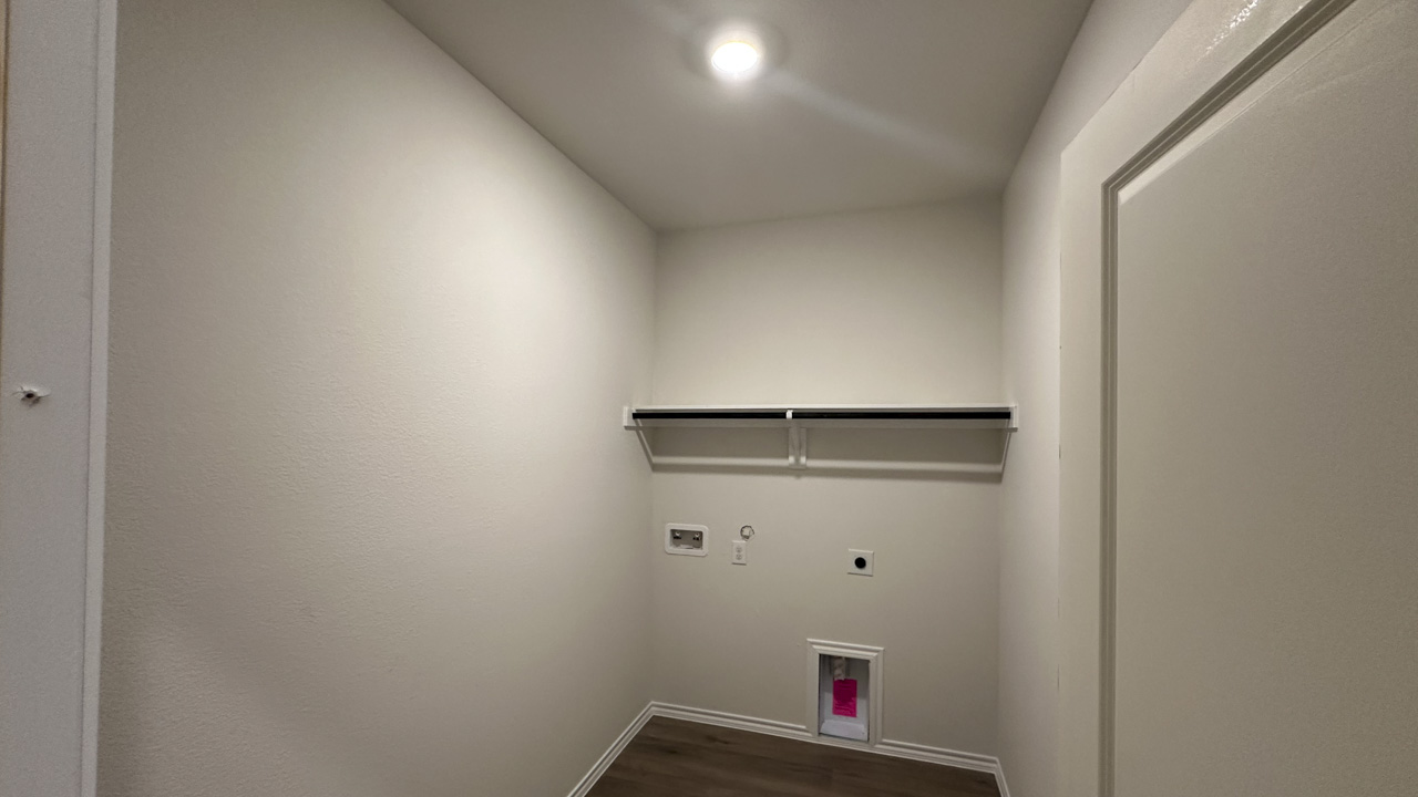 utility area for washer and dryer