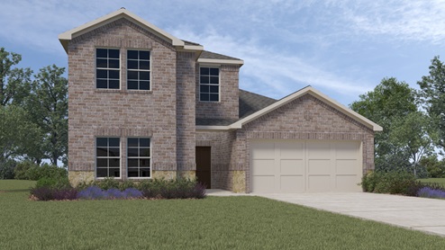 X40M rendering elevation at Cartwright Ranch in Crandall, TX