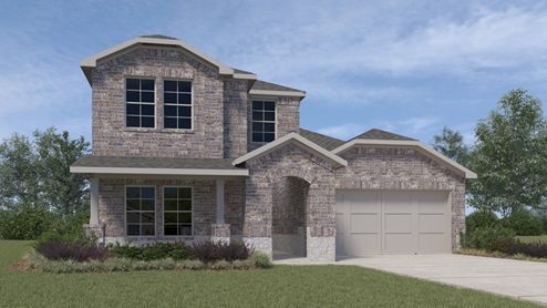 X40M rendering elevation at Cartwright Ranch in Crandall, TX