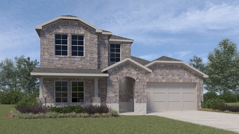 X40M rendering elevation at Cartwright Ranch in Crandall, TX
