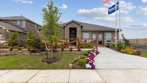 2106 Woodrose Court One-story model at Cartwright Ranch in Crandall, TX exterior with beautiful brick