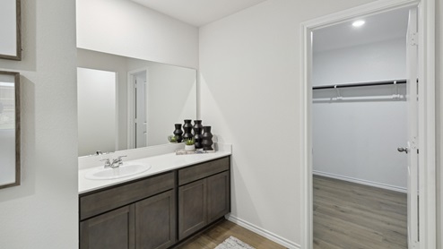 2106 Woodrose Court One-story model at Cartwright Ranch in Crandall, TX primary bathroom