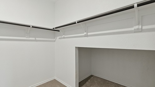 2110 Woodrose Court two-story model at Cartwright Ranch in Crandall, TX primary bedroom closet
