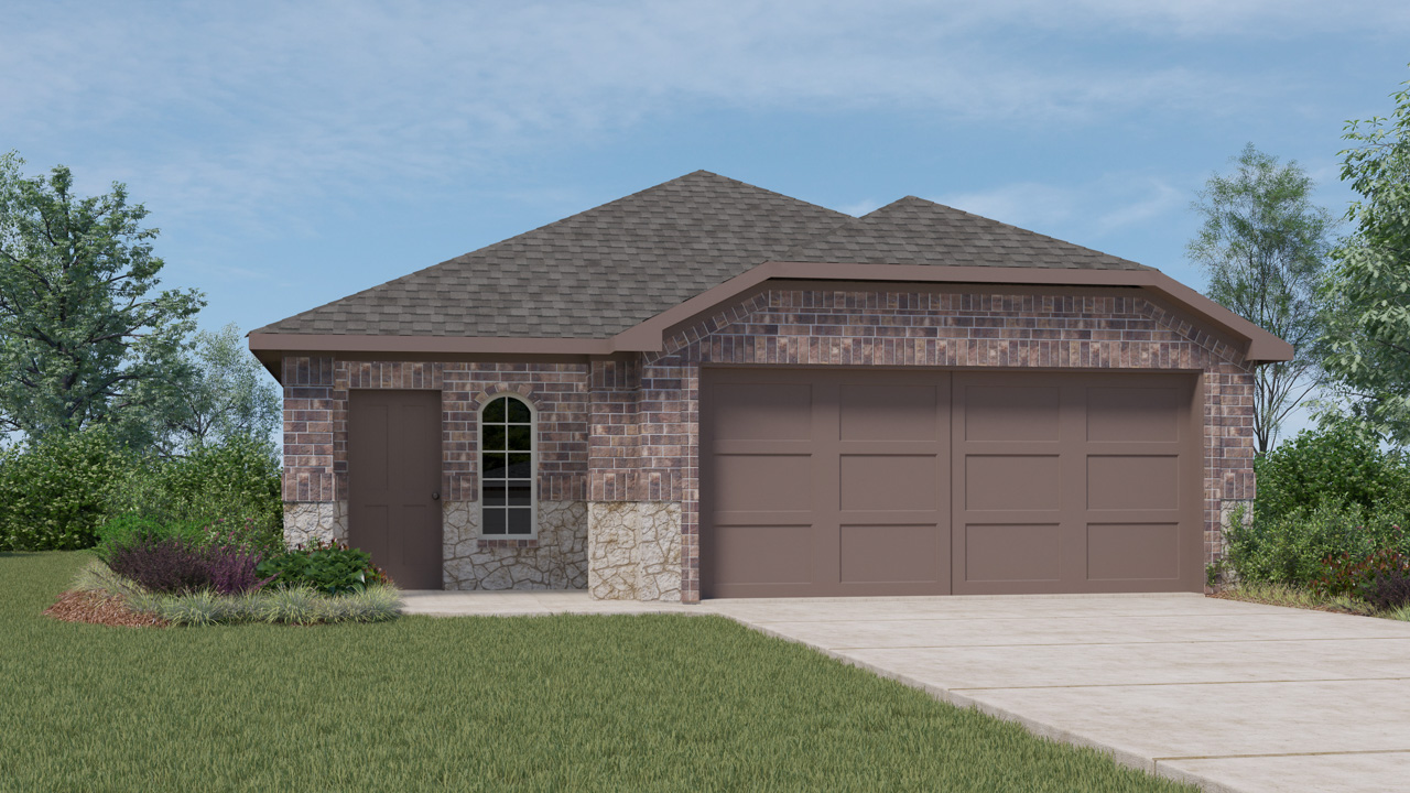 This home — photograph published by the builder