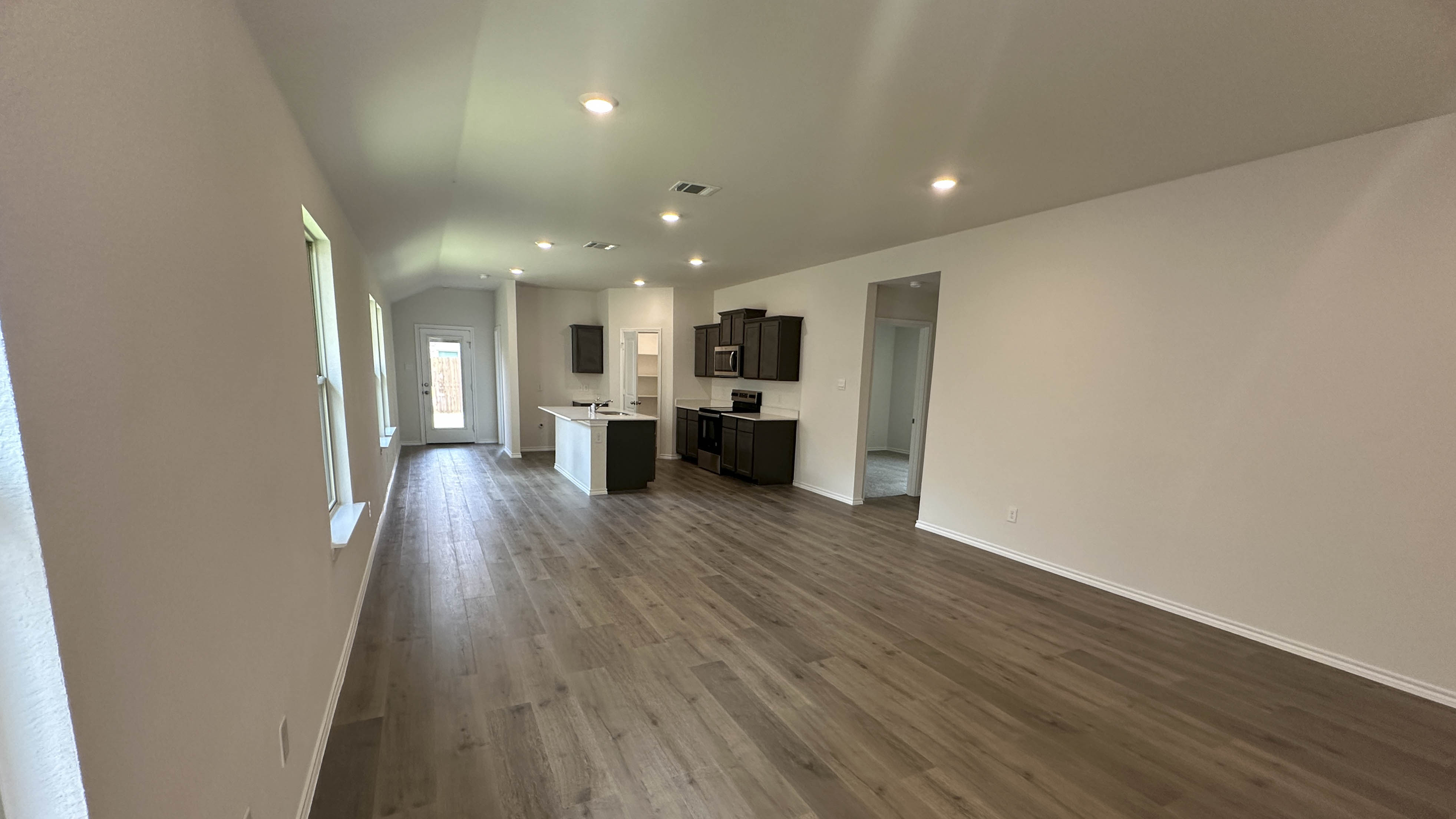 open concept living area