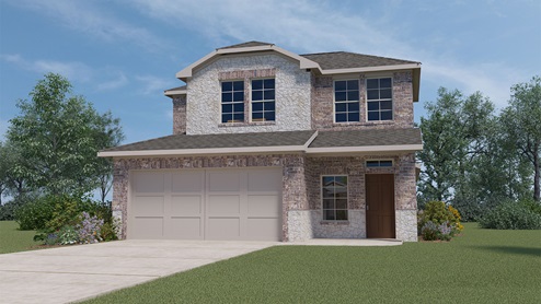 X30F rendering elevation at Cartwright Ranch in Crandall, TX