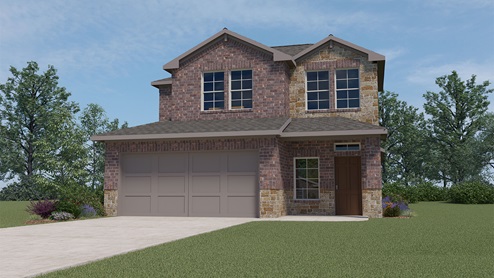 X30F rendering elevation at Cartwright Ranch in Crandall, TX