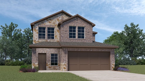 X30H rendering elevation at Cartwright Ranch in Crandall, TX