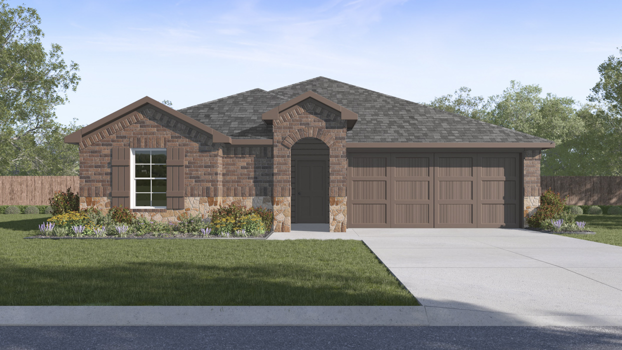 rendering of single story home