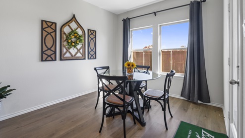 Dining area with large window
