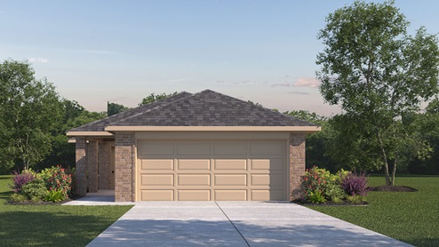 3202 Paterson floorplan elevation A rendering - Governor's Lots in Forney TX