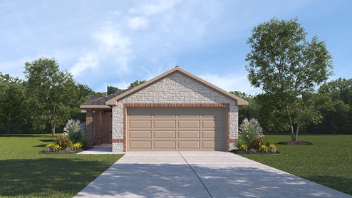 3202 Paterson floorplan elevation B rendering - Governor's Lots in Forney TX