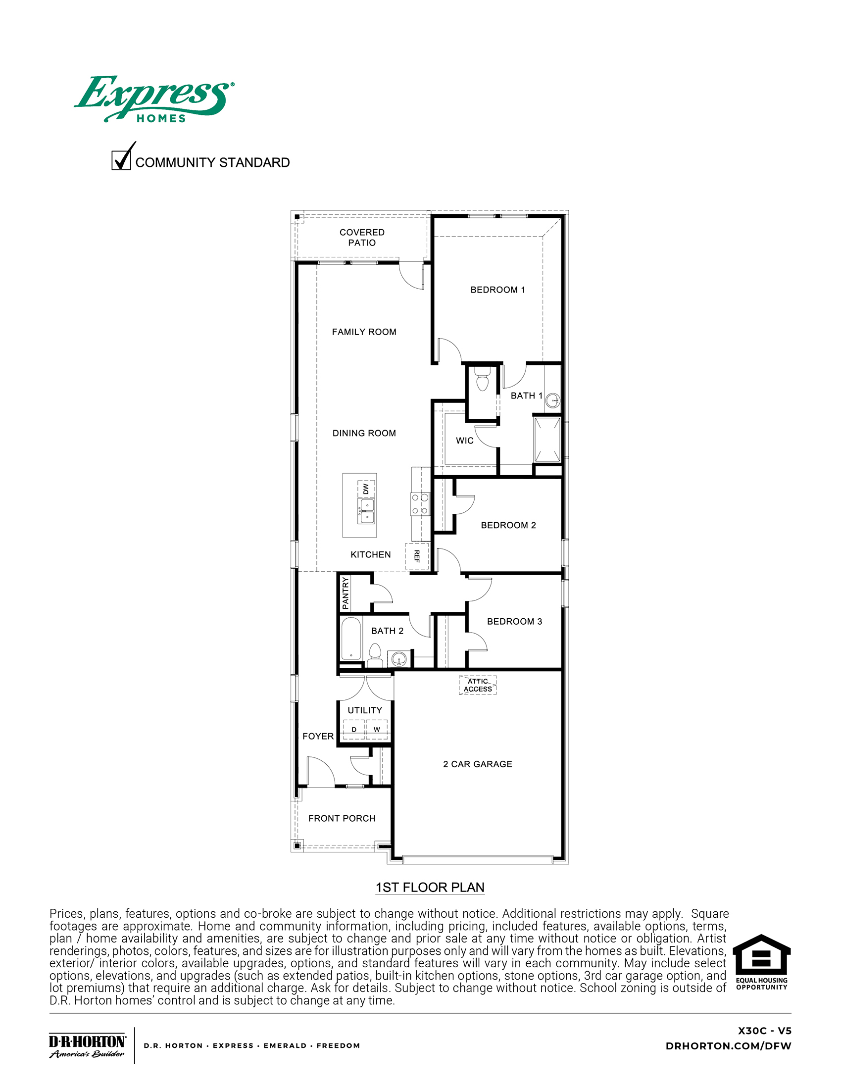 Floor Plan In Governors Lots | Forney, TX | D.R. Horton