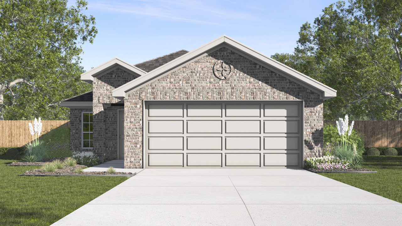 rendering of one story home