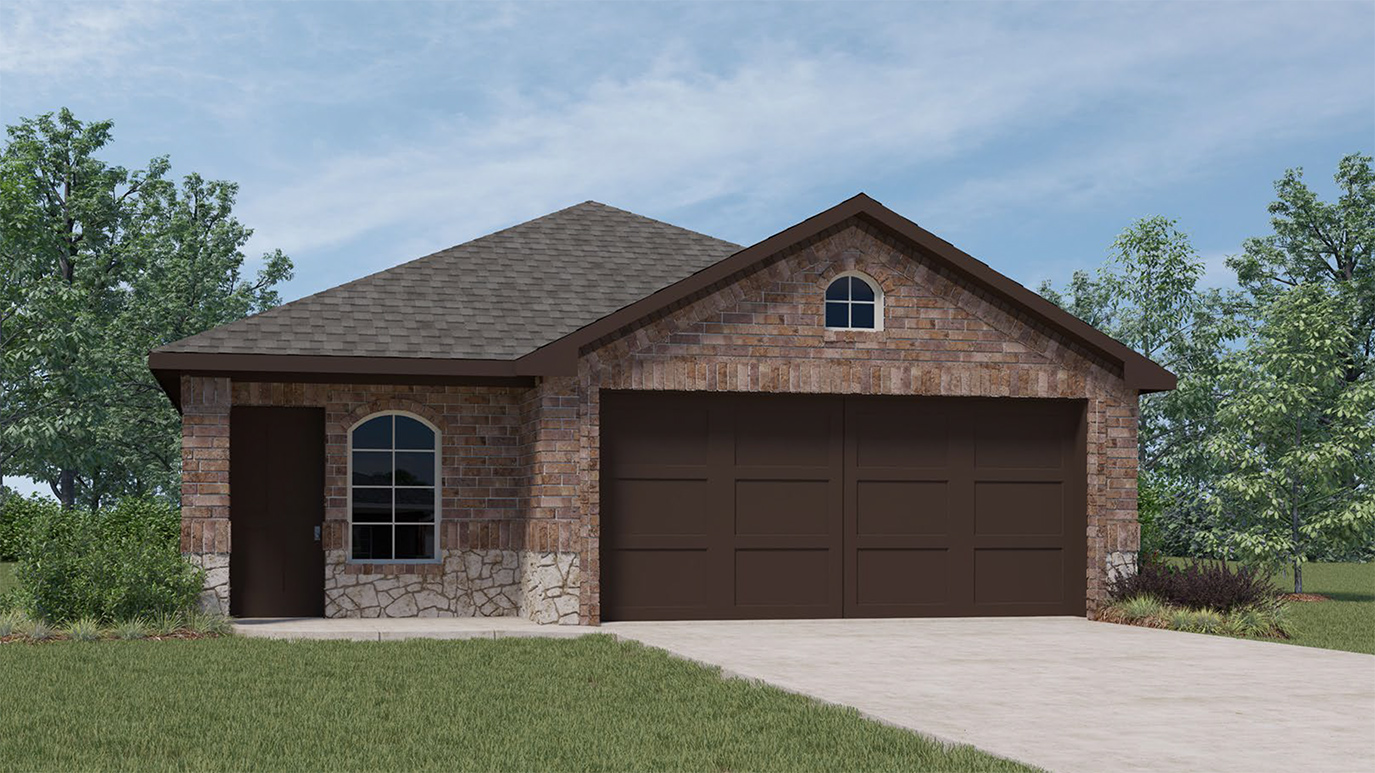X30D Diana Floorplan elevation F rendering - Elevon in Lavon TX