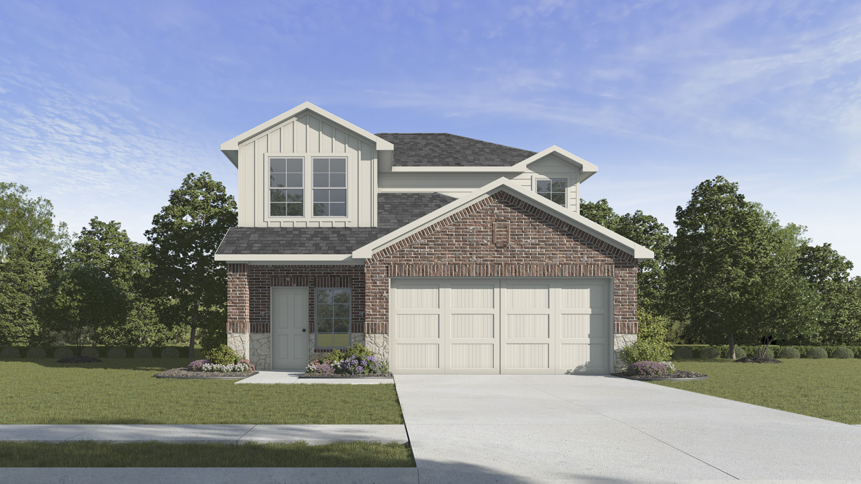 rendering of two story home