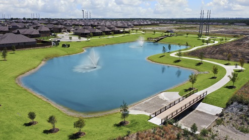 Elevon in Lavon, TX - D.R. Horton New Homes - Pond and Walking Trails