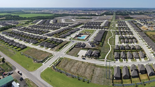 Elevon in Lavon, TX - D.R. Horton New Homes - D.R. Horton Aerial Photo of Community