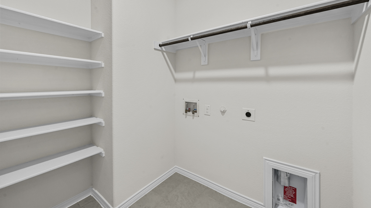 utility room with washer and dryer connections