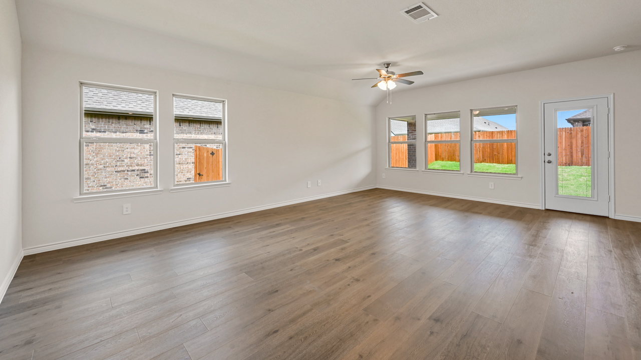 living and dining area