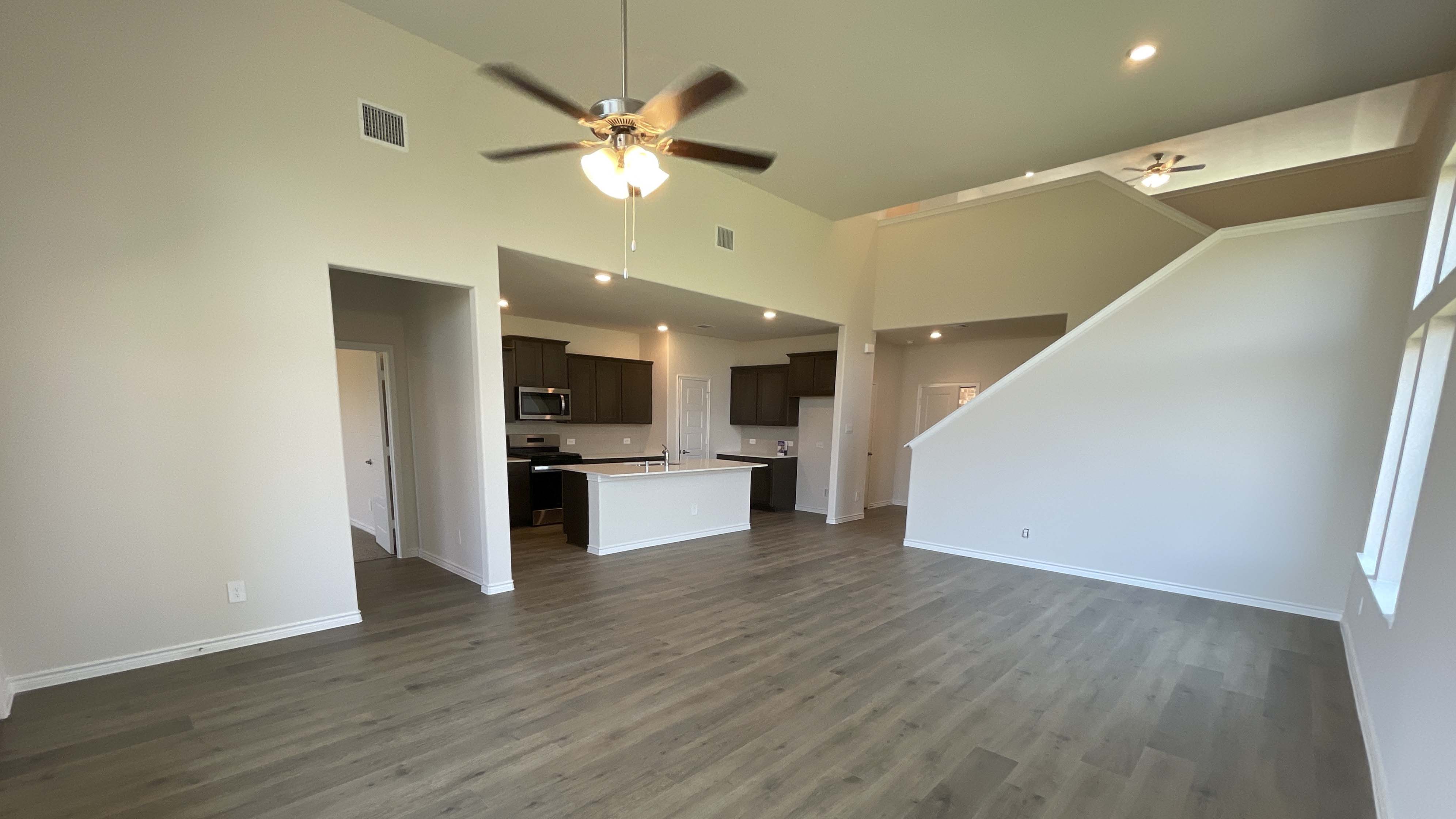 open concept living area