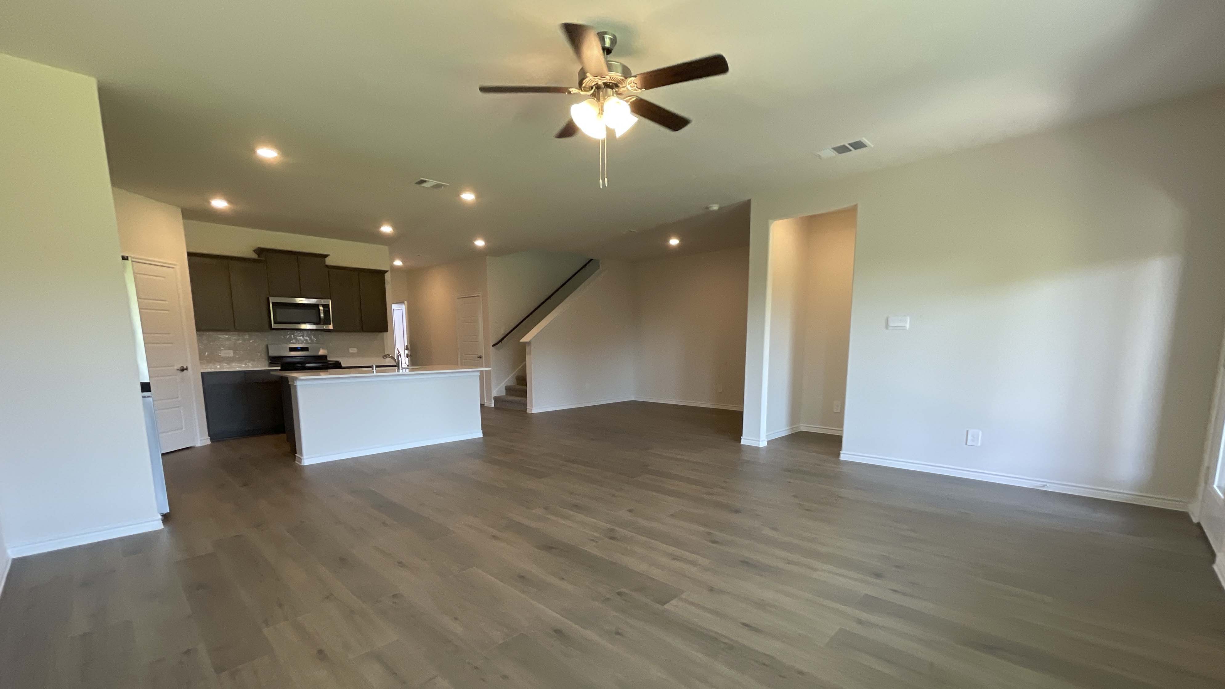 open concept living area