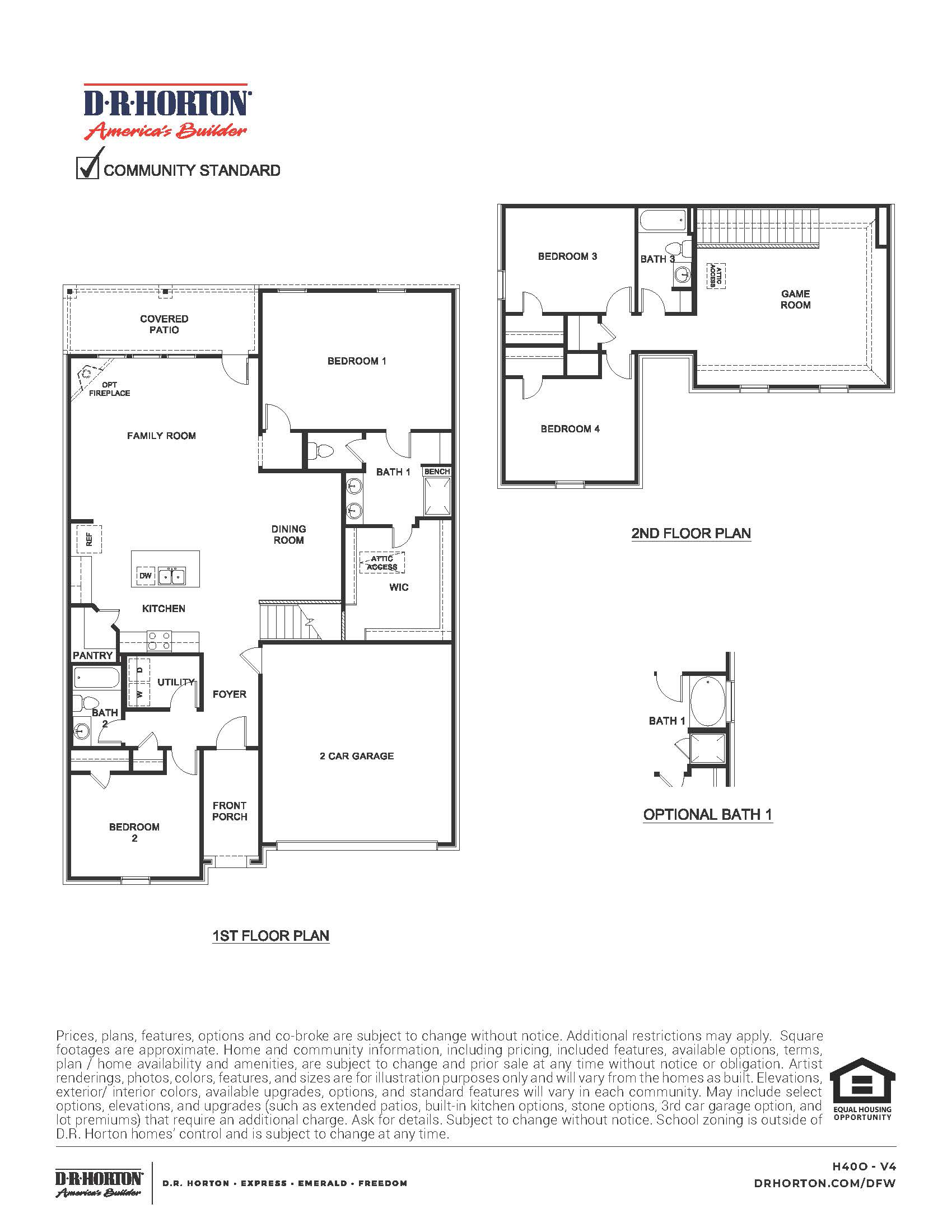 H40O Floorplan of Elevon in Lavon