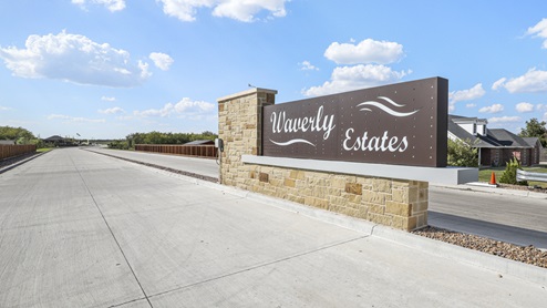Large entry monement for Waverly Estates