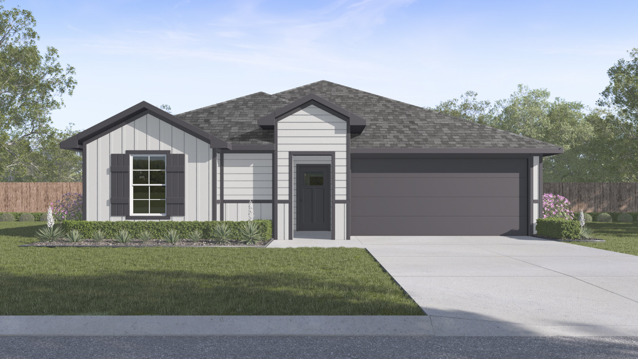 rendering of single story home