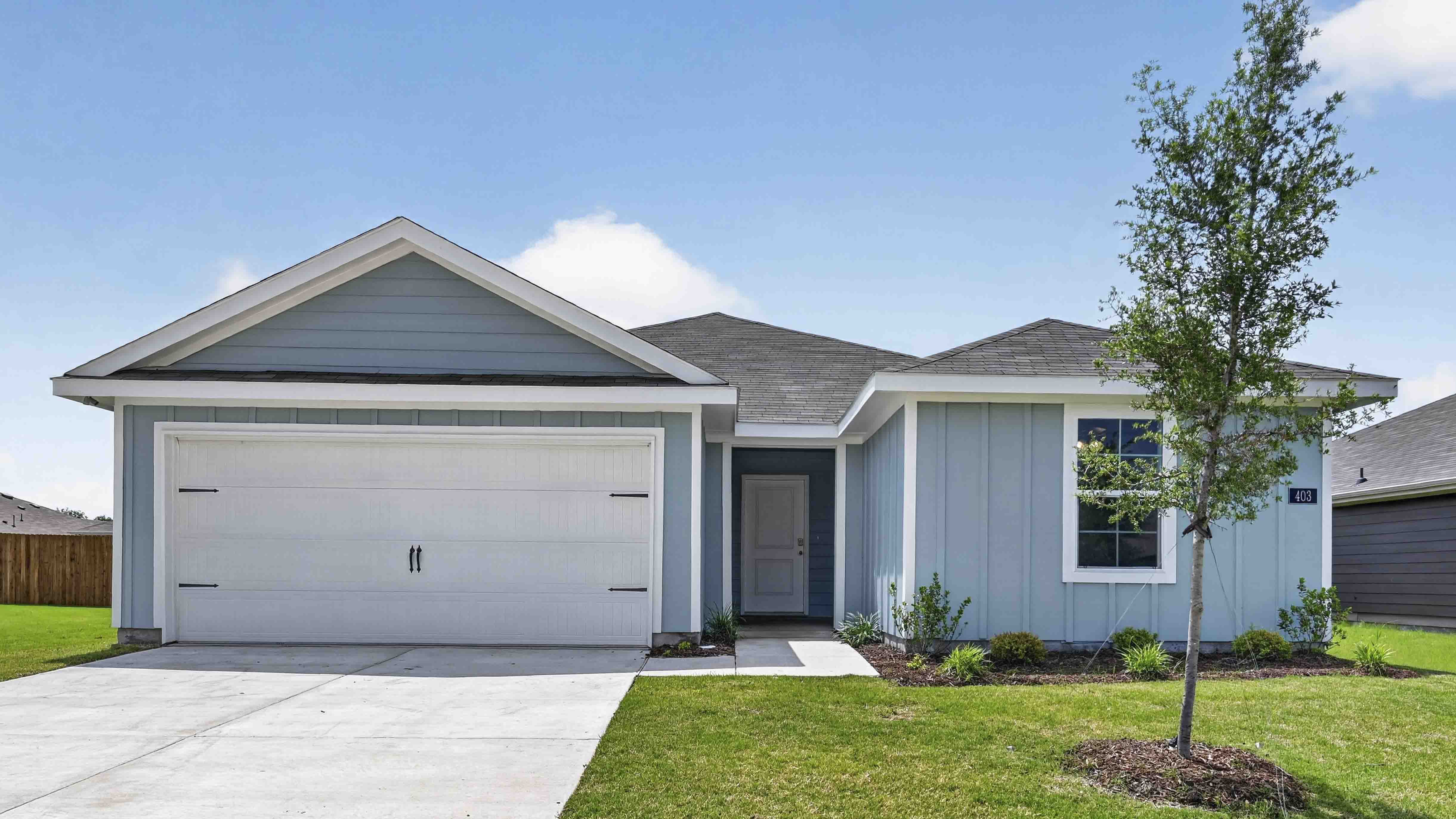 exterior of one story home
