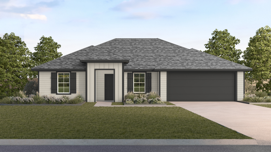 rendering of one story home