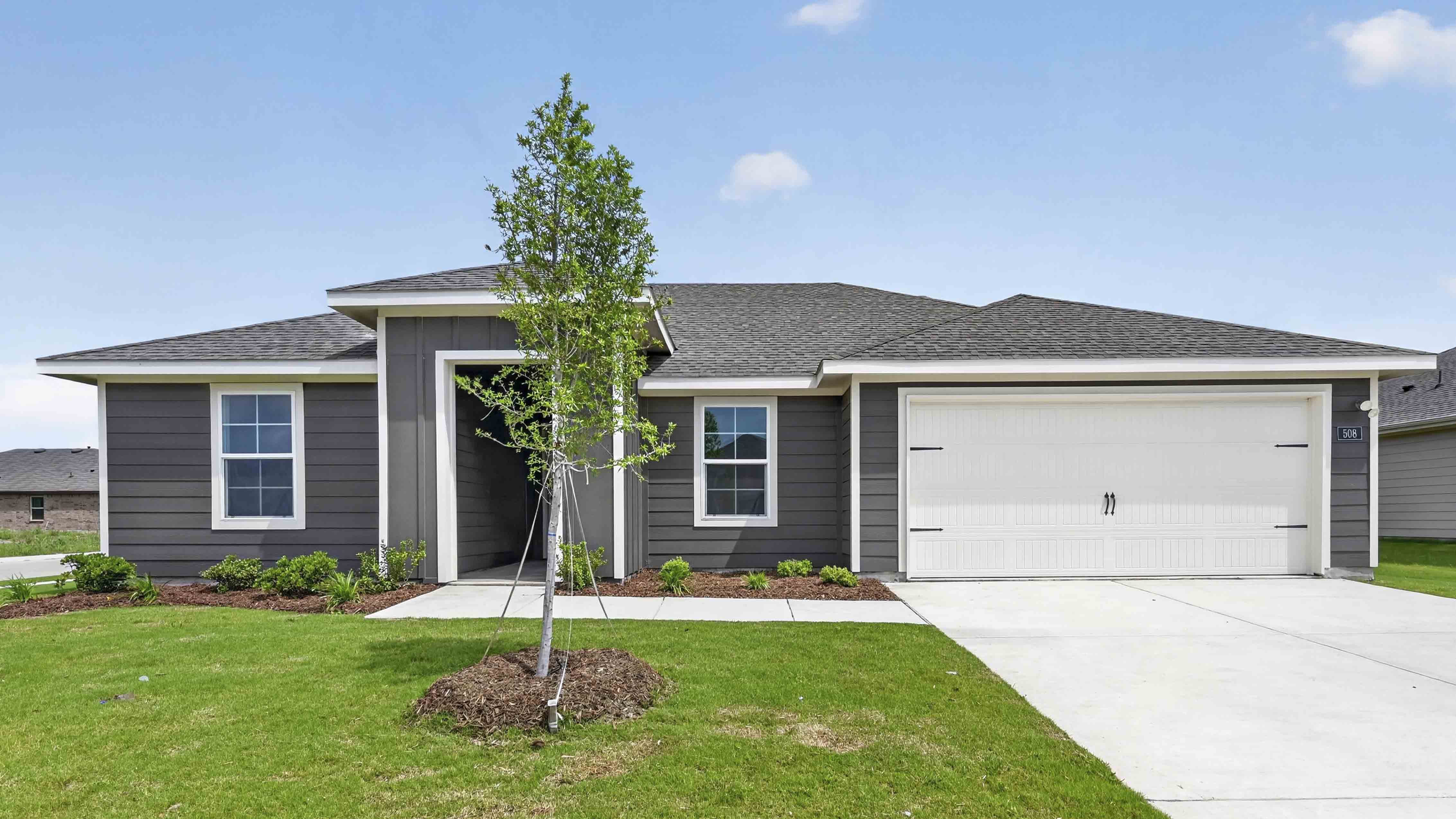 exterior of one story home