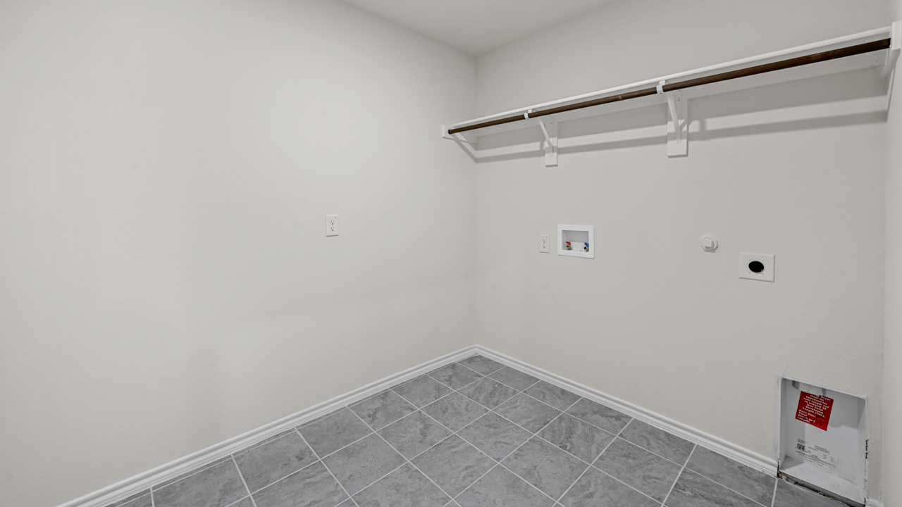 an empty utility room