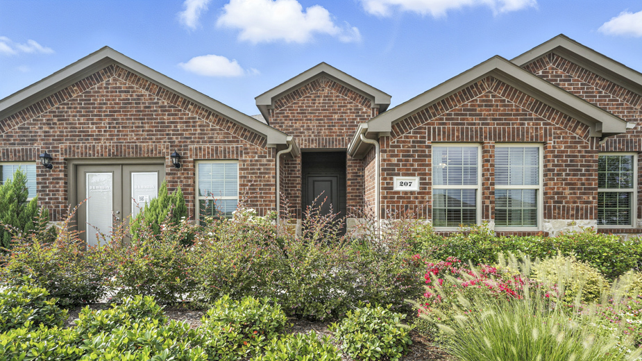 single story home with 2 car garage