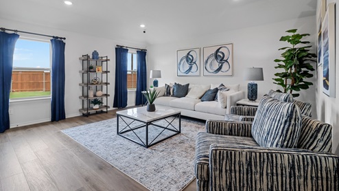 450 Lucky Lane at Bluff Springs in Ferris, TX open concept living area