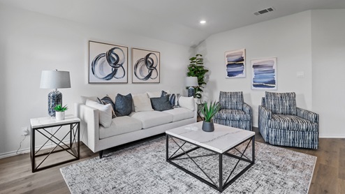 450 Lucky Lane at Bluff Springs in Ferris, TX open concept living area