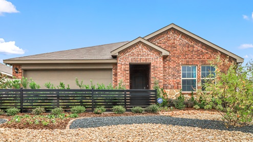 454 Lucky Lane at Bluff Springs in Ferris, TX exterior with beautiful red bricking