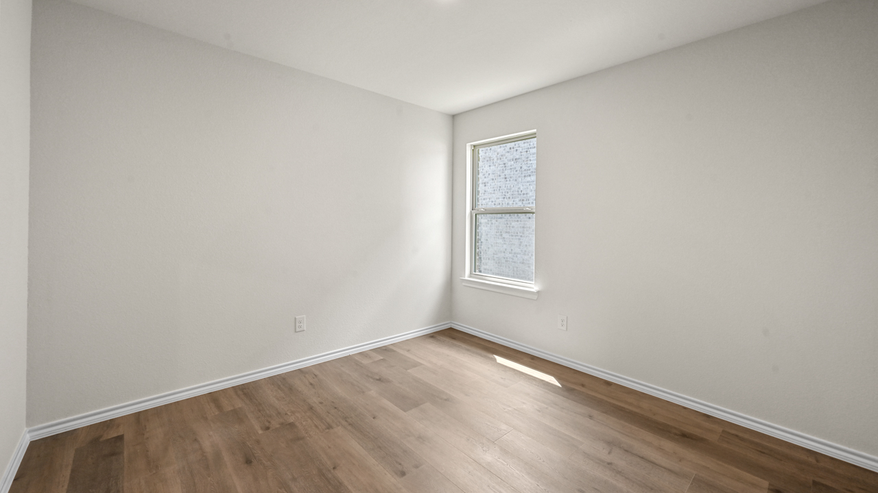 an open office with wood floors