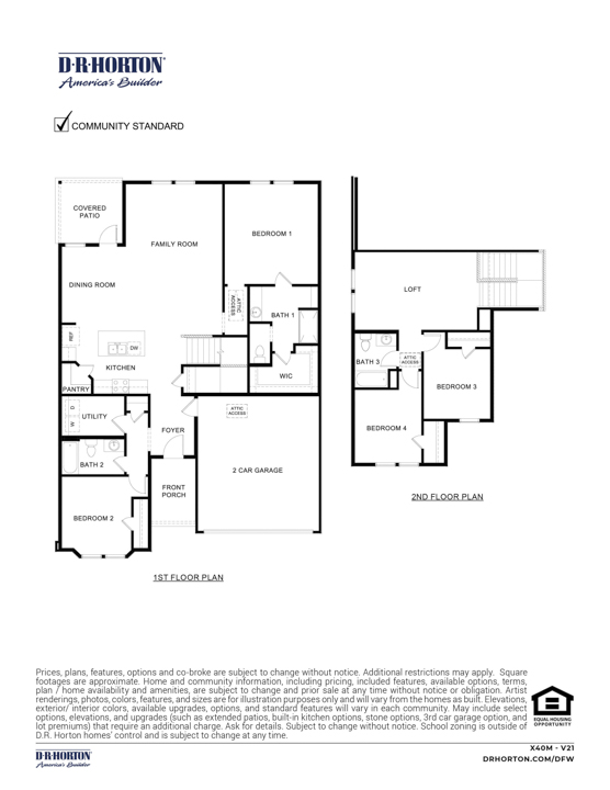 Floorplan rendering of X40M Floorplan in Bluff Springs