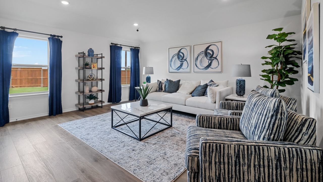 open concept living area