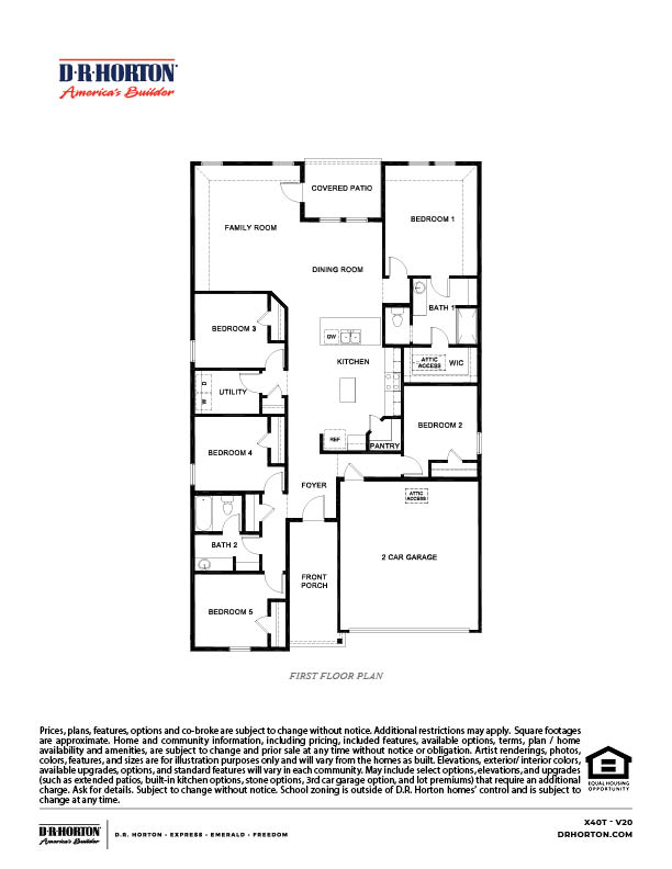 floorplan layout of a one story home