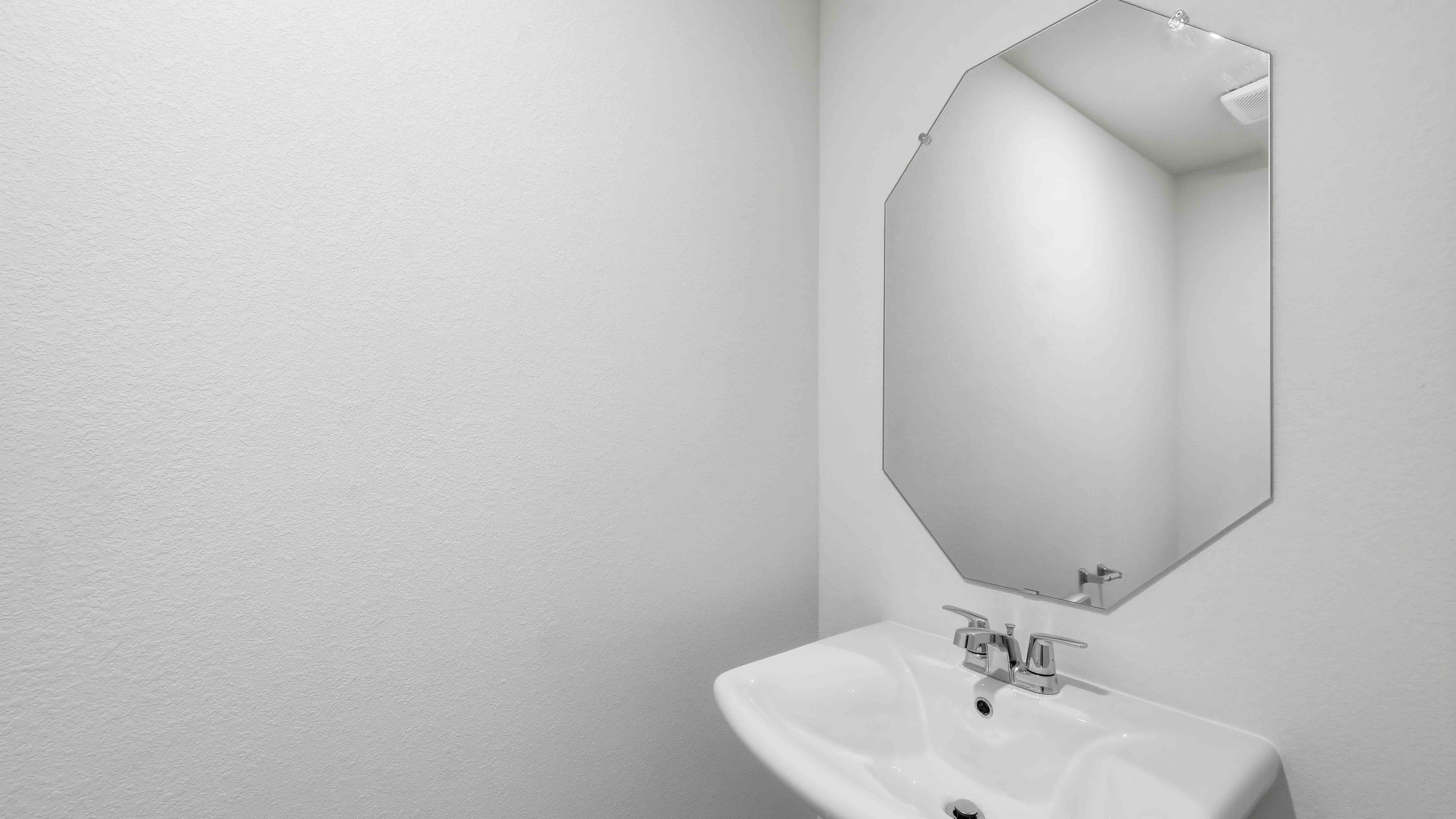 downstairs powder bathroom near the kitchen
