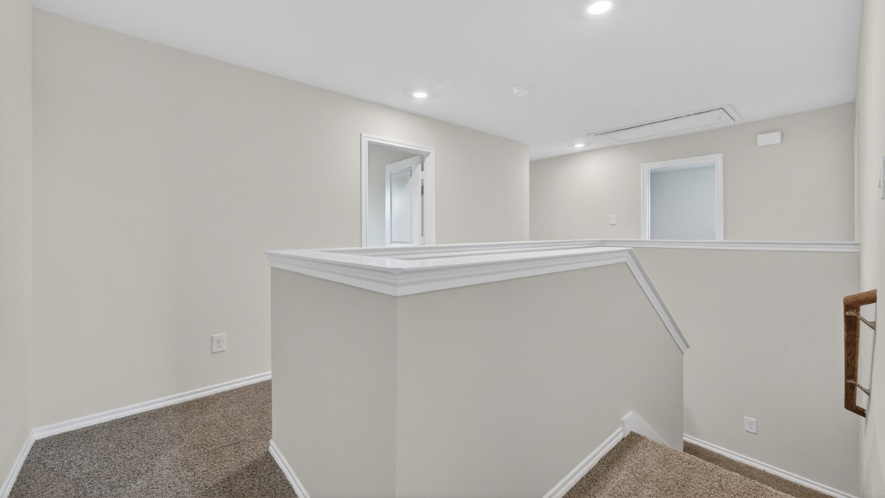 upstairs
