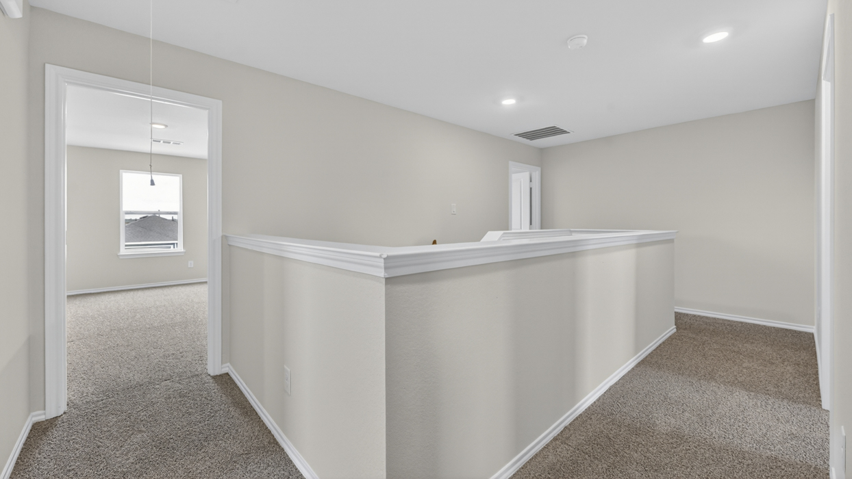 upstairs