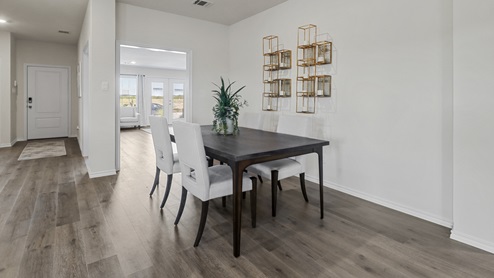 Open concept Dining area and entry