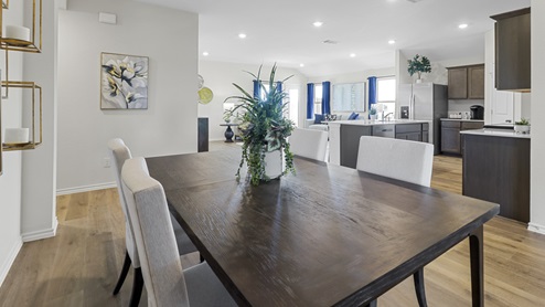 Open concept Dining area and large living room